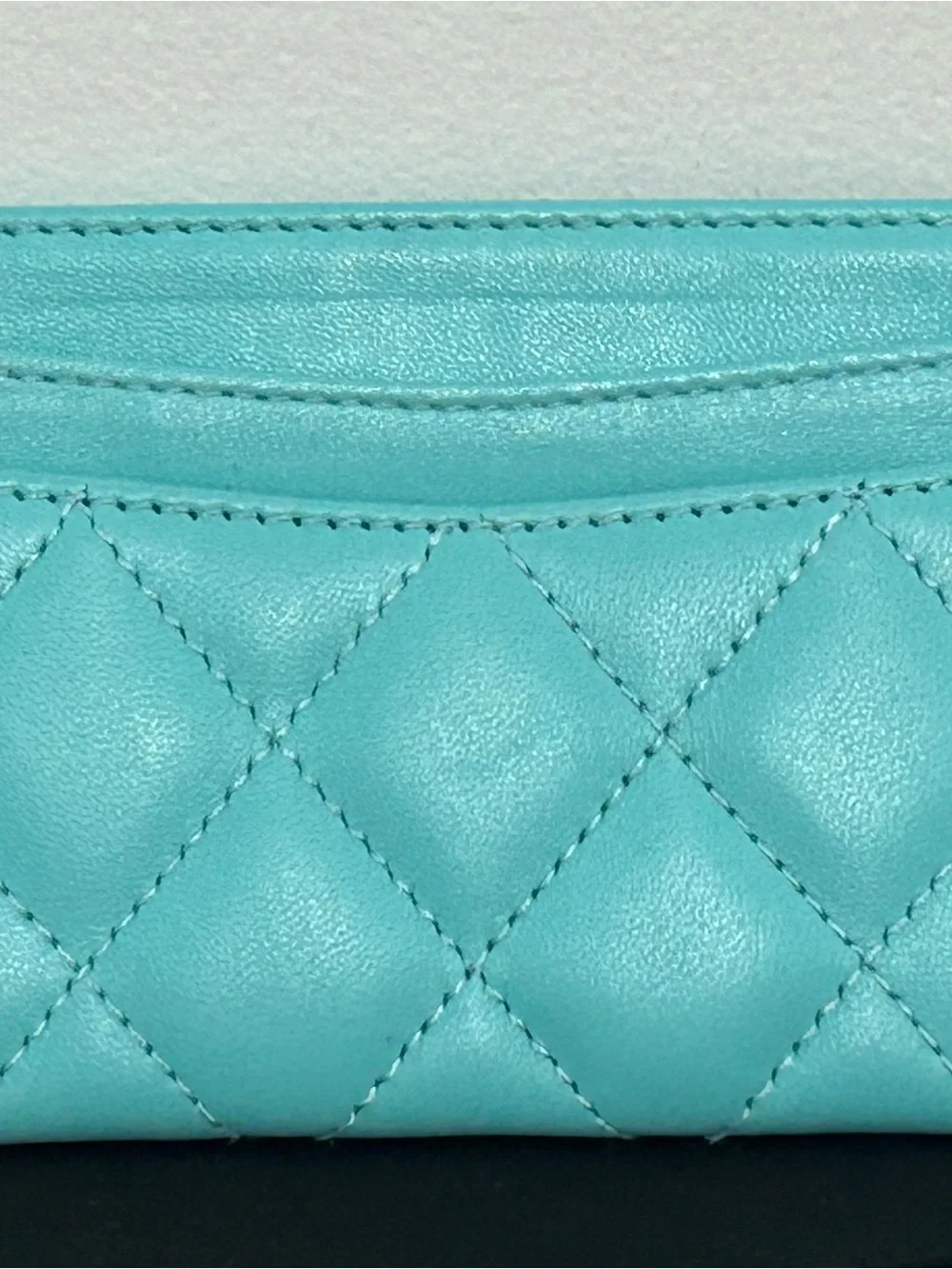 CHANEL Quilted Card Holder